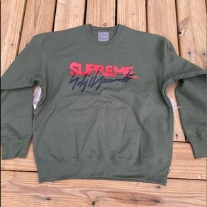 Supreme x Yohji Yamamoto Logo Crewneck